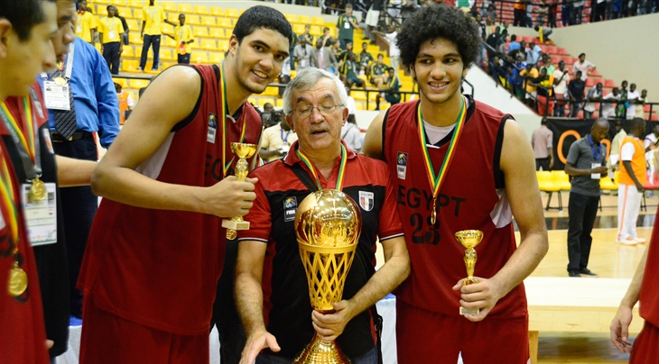 Ahmed KHALAF , Coach Branislav and  Esam TAMER (Egypt)