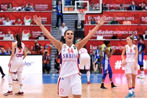 Serbia vs France; 14 Ana DABOVIC (Serbia)