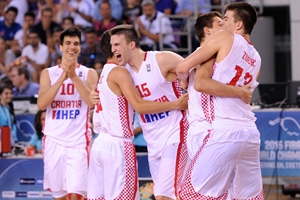 Team celebration (Croatia)