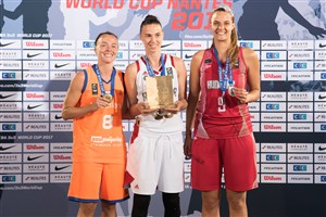 MVP Leshkovtseva stars on women's Team of the Tournament at FIBA 3x3 World Cup 2017