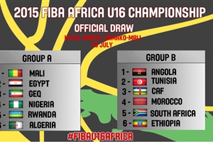 Draw results - FIBA Africa U16 Men's Championship