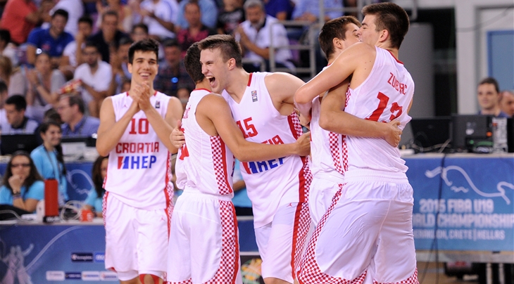 Team celebration (Croatia)