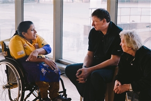 Madhavi Latha with Ulf Mehrens and Maureen Orchard